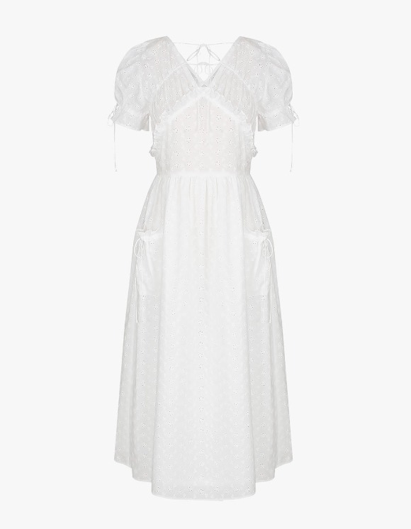 MARGARIN FINGERS Pure Lace Dress - White | 하이츠스토어